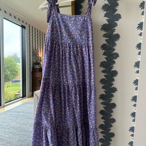 Madewell Blue ditsy floral maxi dress-xs